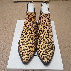 NWT Steve Madden Leopard Booties